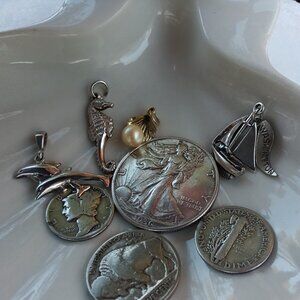 A lot of 4 Sea Themed S.S Charms